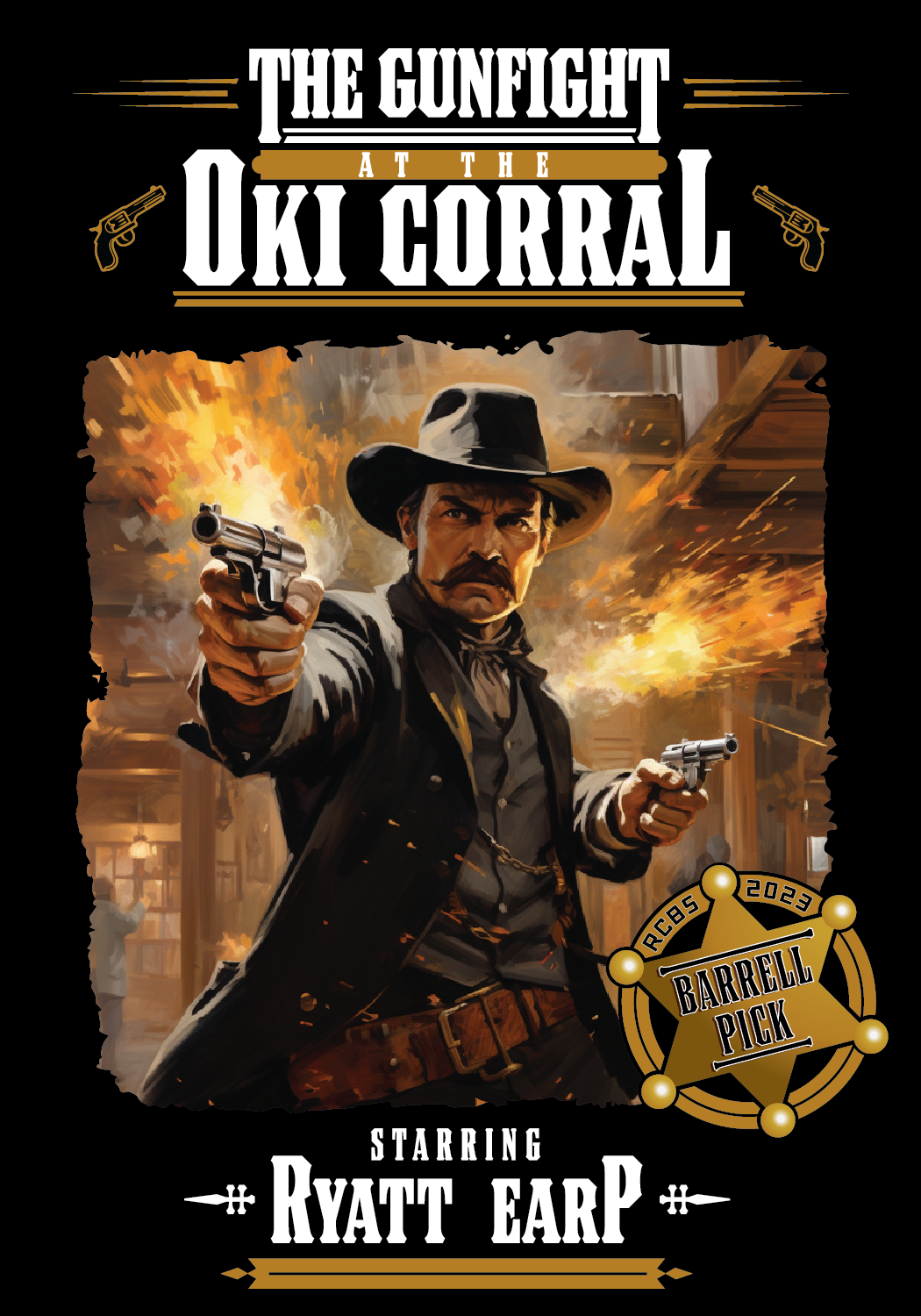 OKI "The Gunfight at the OKI Corral" Sticker